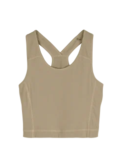 Yogatop aus Bio Baumwolle(light khaki, 42)