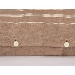 Zierkissenbezug Dafne50 % Leinen/50 % Baumwolle, GOTS (kaffee, 35 x 80 cm)