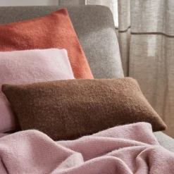 Zierkissenbezug Mats50 % rezyklierte Schurwolle (Lamm)/50 % Schurwolle (Lamm) (kaffee, 30 x 50 cm)