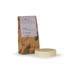 Zirbenaturreine Pflanzenölseife, 110 g