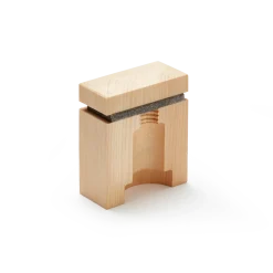 Zirbenduftspender mit Filz und Holzgewinde für Zirbenöl7 cm x 7 cm x 8,5 cm