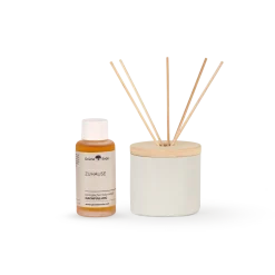 ZuhausePremium Raumduft Set mit Keramikdiffuser