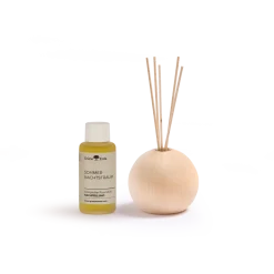 ZuhauseRaumduft Set mit Zirbenholzdiffuser, rund